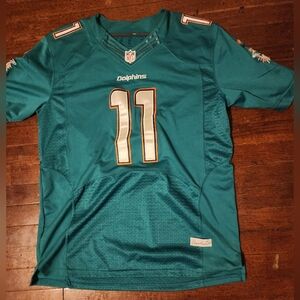 Miami Dolphins Mike Wallace Mens Sz Large Jersey